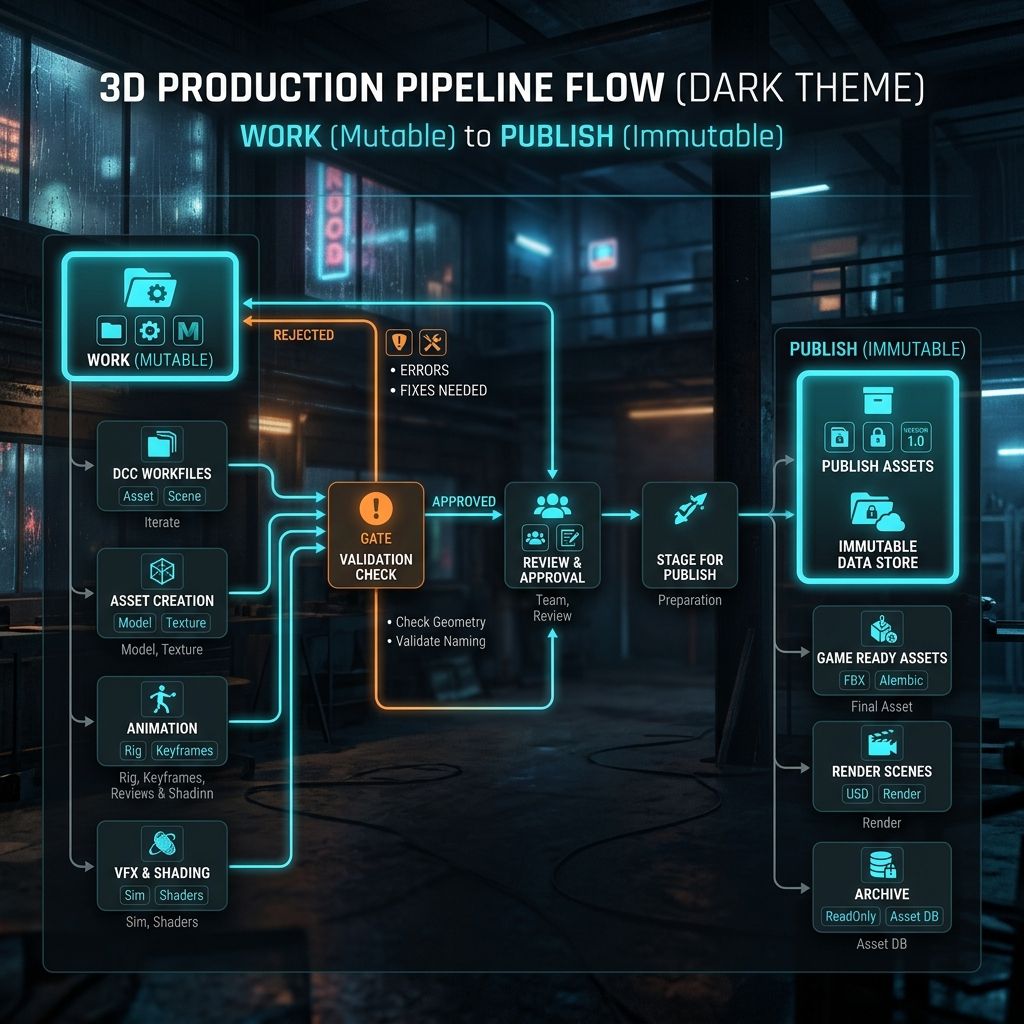 Neo-Noir Interior Pipeline