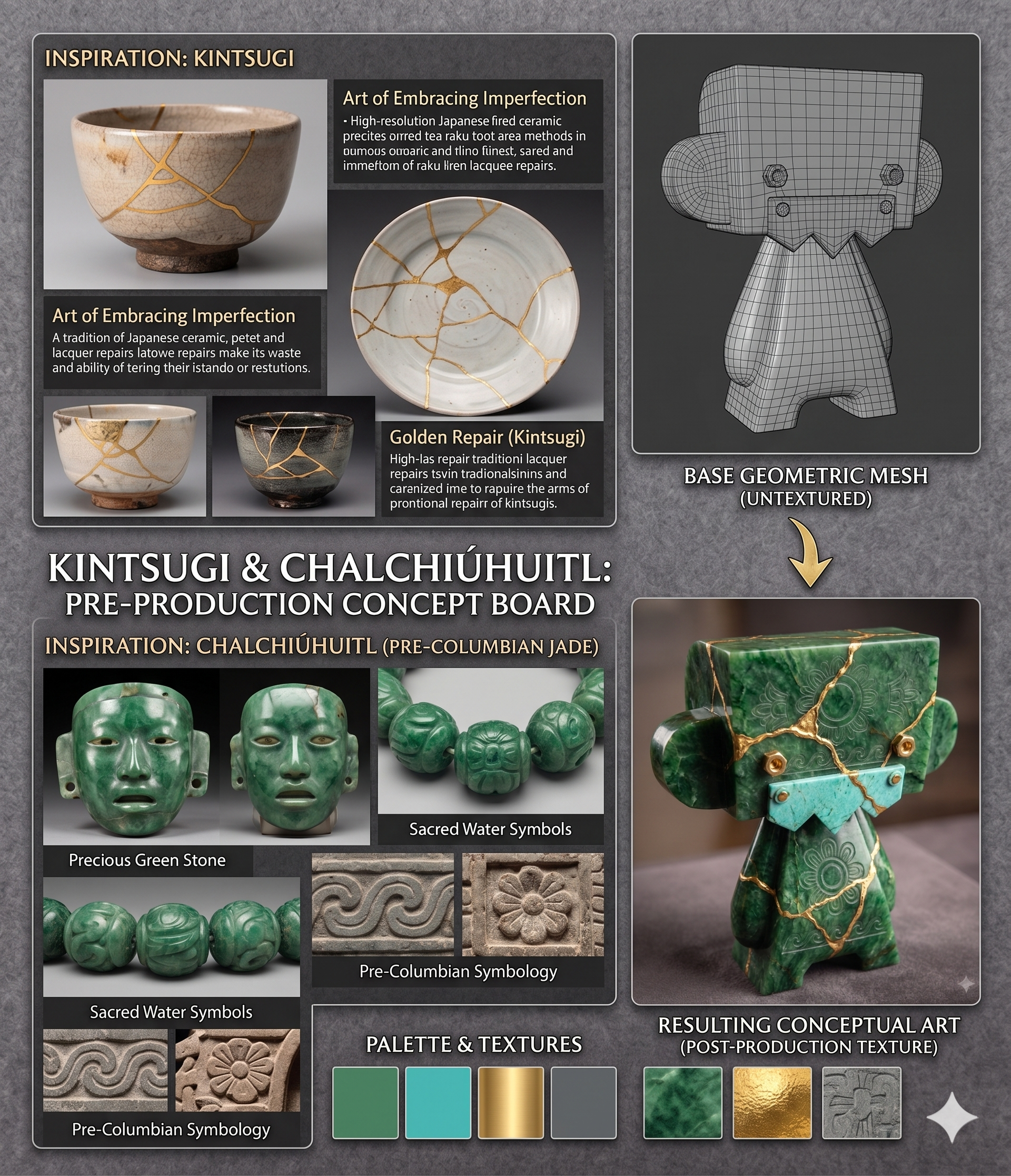 Robot de Jade: PBR Texturing - Moodboard