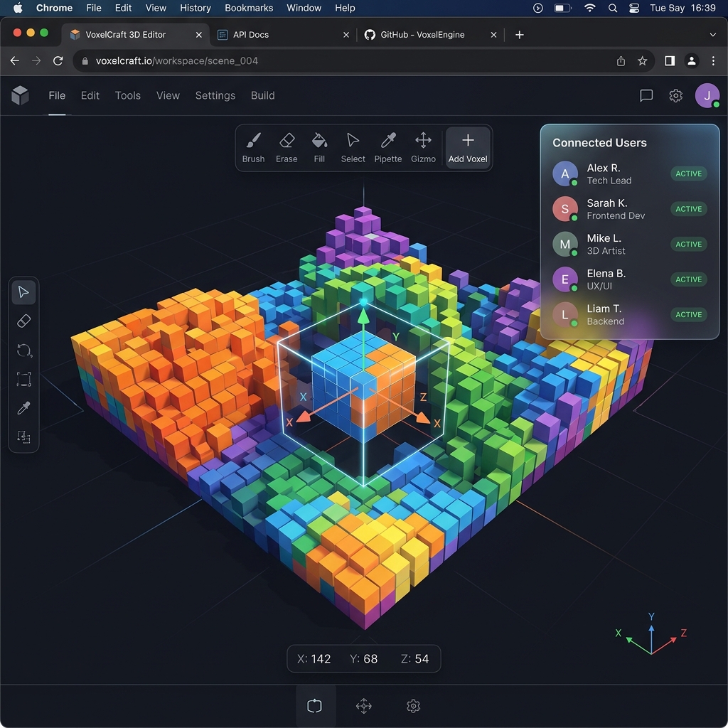 MeshMosh: Multi-user 3D Editor