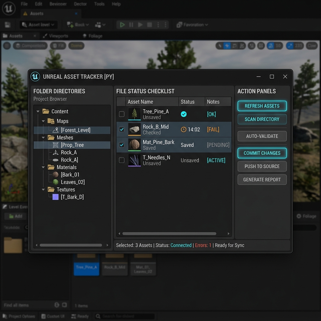 Unreal Folder Structure Tool